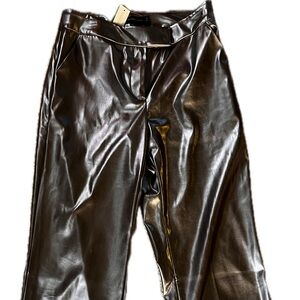 New York & Company Silver Metallic Pants